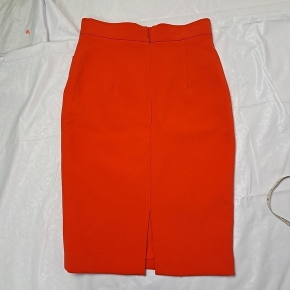 𝅺SANDRA Angelozzi Red Pencil Skirt  Skirt - Picture 5 of 10